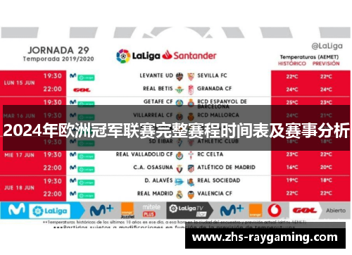 2024年欧洲冠军联赛完整赛程时间表及赛事分析